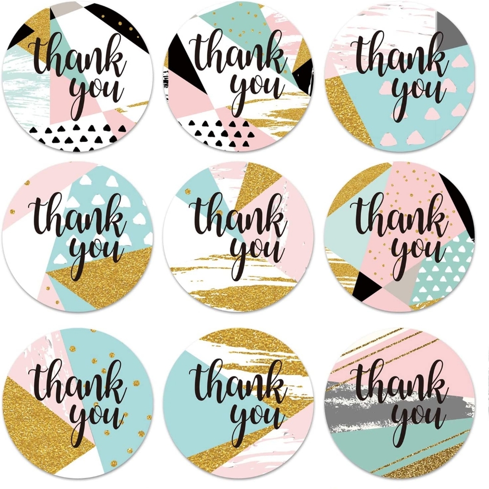 Geometric Thank You Stickers [54]